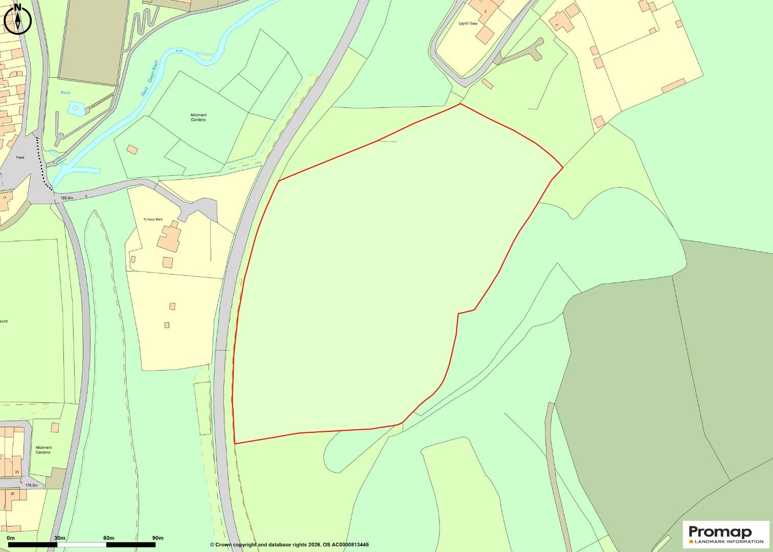 Approximately 6.5 acres of Agricultural Land at, Llynfi View Maesteg, Bridgend County Borough CF34 0RE